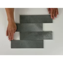 Wandtegel Moon Grey glans 7,5x30 Wandtegel Moon Grey glans 7,5x30