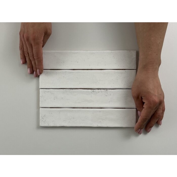 Kalon White wandtegel 5x25 glans Kalon White wandtegel 5x25 glans