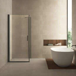 Wiesbaden Salone Douchecabine 90x90x200cm Mat zwat Vierkant Enkele Draaideur 8 mm helder glas met nano-coating mat zwart Wiesbaden Salone Douchecabine 90x90x200cm Mat zwat Vierkant Enkele Draaideur 8 mm helder glas met nano-coating mat zwart